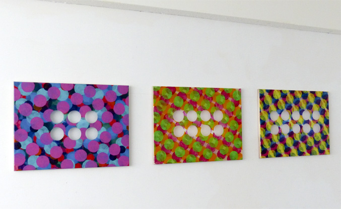 Philip Bradshaw, Studio installation, Echoes and equivalents 3, 4, 5, 2016